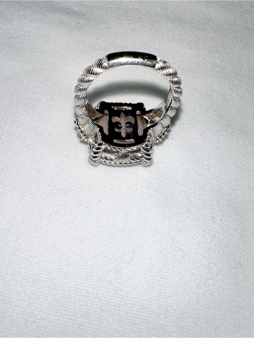 Judith Ripka 925 Sterling Silver Quartz Druzy Cocktail Ring Sz 8 Statement Bold - Picture 6 of 8
